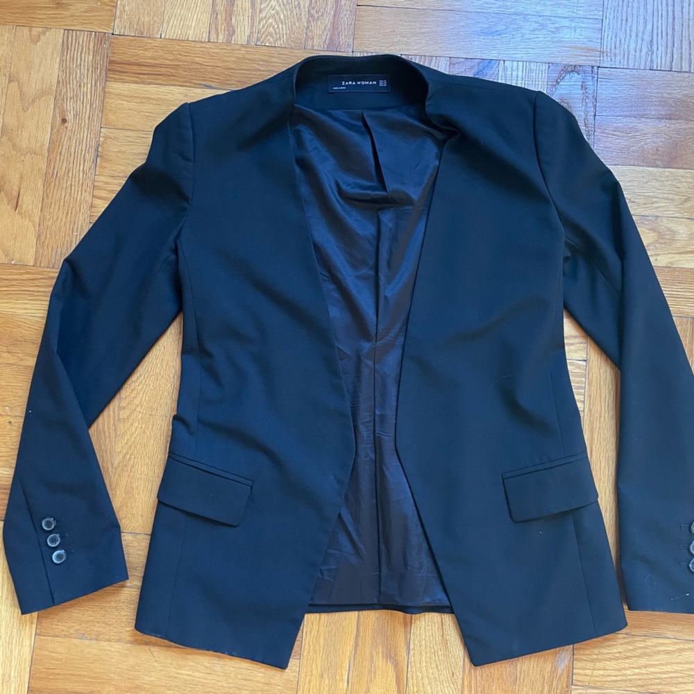 Zara Woman Black Blazer Size XS